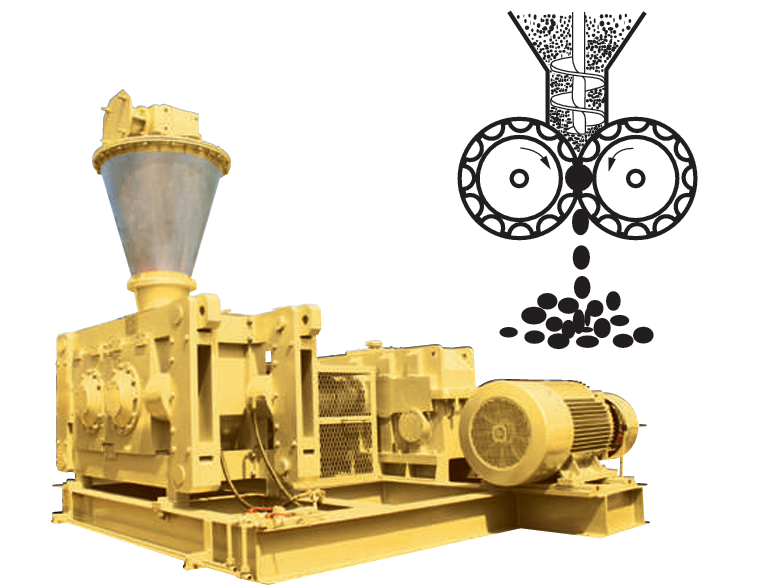 Double Roller Compactor Dry Granulator 